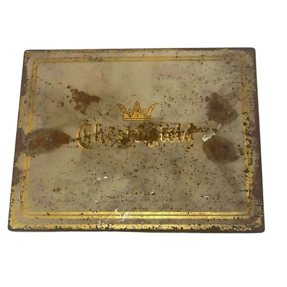 Chesterfield Tin Cigarette Case Liggett & Myers Tobacco Co. Vintage Tobacco Tin - Picture 1 of 6